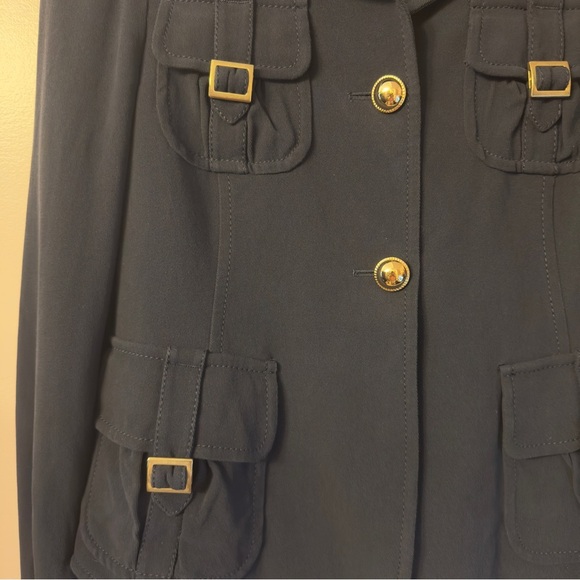 Moschino Black Jacket with Gold Accents - Picture 6 of 11